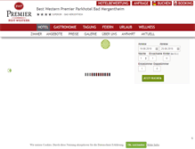 Tablet Screenshot of parkhotel-mergentheim.de